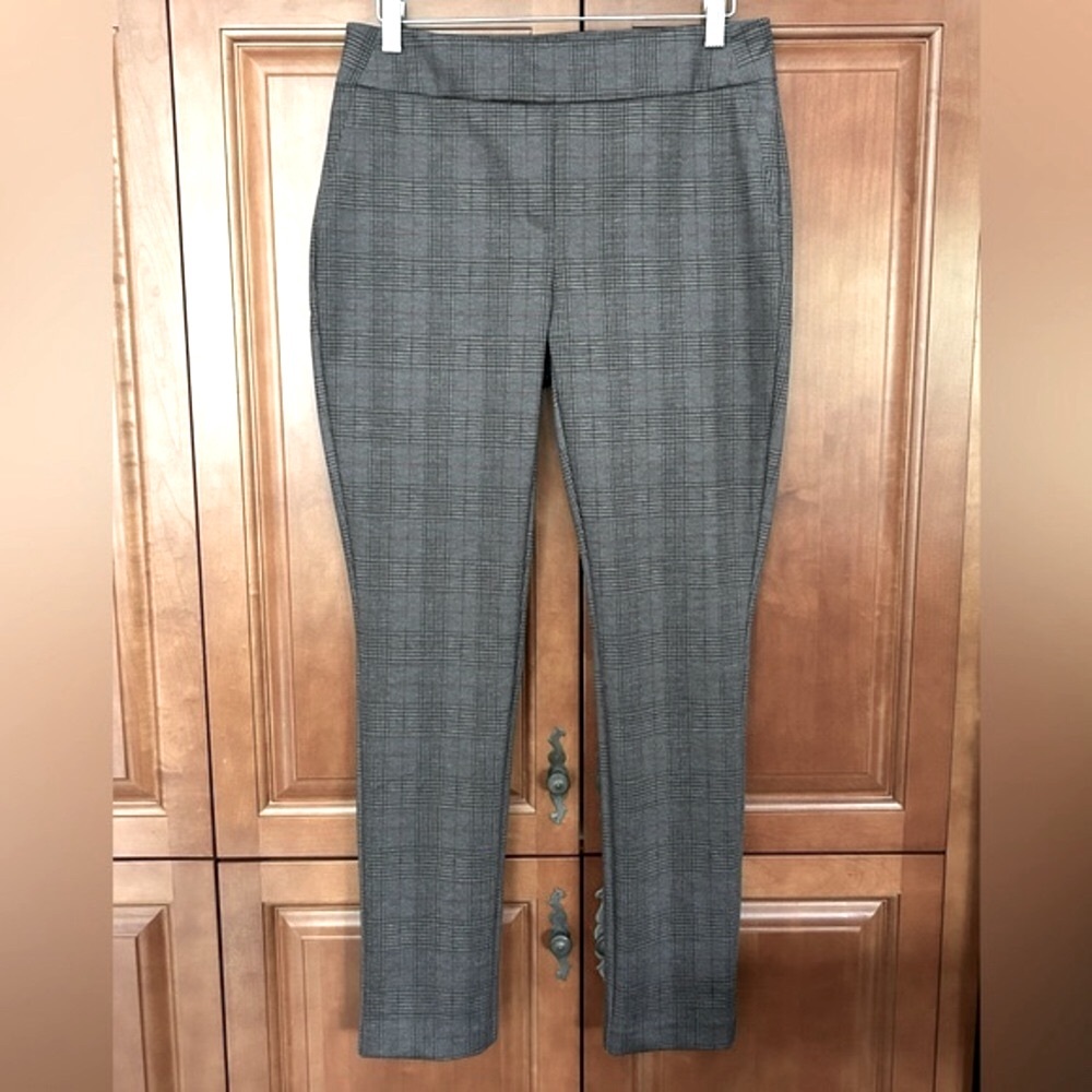 Dalia size 8 pull-on plaid ponte pant - Picture 2 of 11